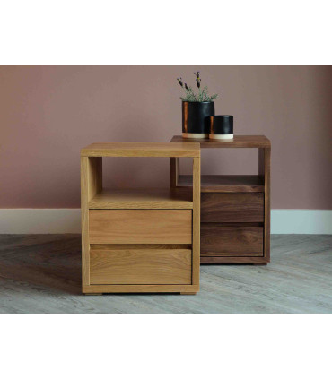 پاتختی و کنار تختی دو کشو مینیمال و ساده