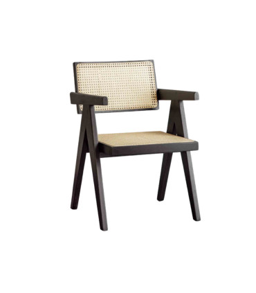 خرید اینترنتی و قیمت صندلی چوبی حصیری از تولیدی ماسو مناسب برای ناهارخوری و میز کار و میز تحریر