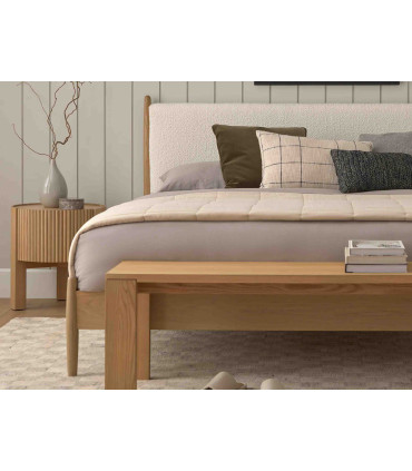 خرید اینترنتی و قیمت تخت خواب مینیمال و ساده چوبی دو نفره و تک نفره لینا ساخت ماسو